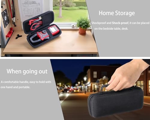 Image of Hard Shell Protective Travel Case Compatible with KAIWEETS HT206D Digital Clamp Meter T-RMS 6000 Counts
