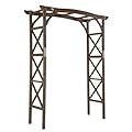 VINGLI Wooden Garden Arbor, Wedding Arch, 6.6ft Arch Backdrop Stand for Ceremony, Wood Trellis for Plant Climbing, Christmas Decor Pergola for Garden Backyard, Lawn