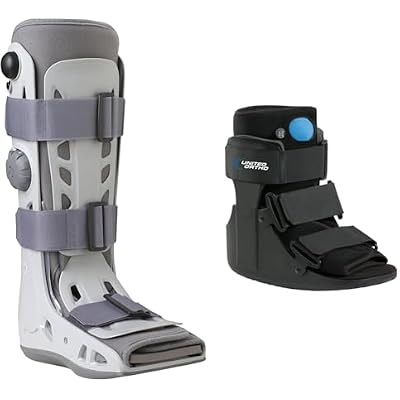 Aircast AirSelect Standard Walker Brace Small & United Ortho Short Air Cam Walker Fracture Boot Small Black