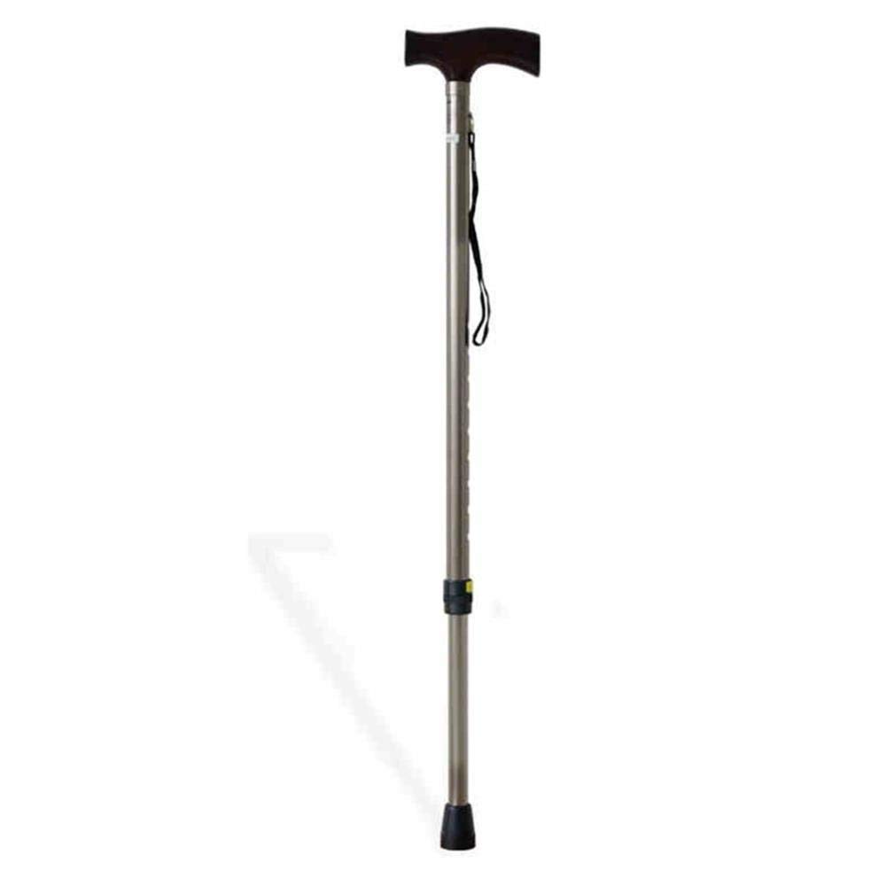 Laska-drewniany ergonomiczny uchwyt 9 regulowana wysokość, laski z antypoślizgową podstawą Heavy Duty Safety Walking Rollator, kule ruchowe dla starych mężczyzn kobiety niepełnosprawne osoby w