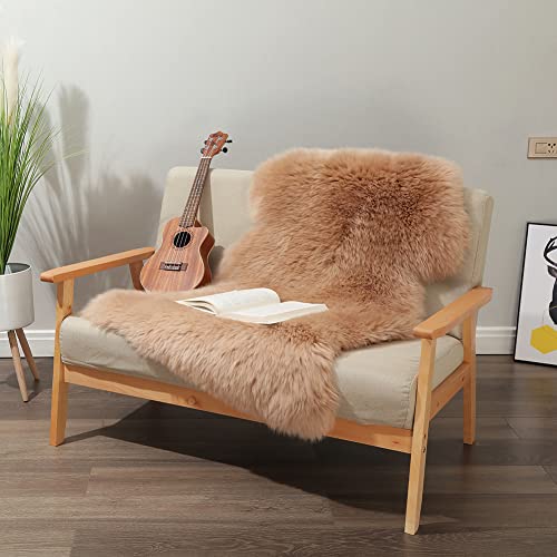 Llb YMDT-1P-TUO Genuine Sheepskin Area Rug Wool Rug Fur Carpet Fluffy Shaggy Fur Rug thumb #5