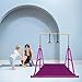 Peakpath Gymnastics kip Bar with Mat,Height Adjustable 3' to 5' and Foldable Gymnastic Equipment for Kids Junior Ages 3-15, Ideal for Indoor and Home Training
