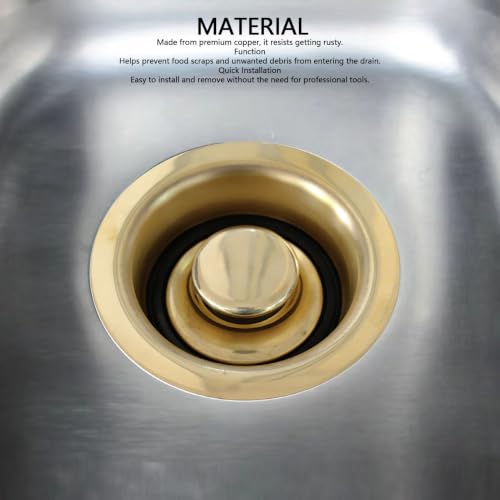 Brida de cobre para fregadero con tapón elegante de diseño moderno 3