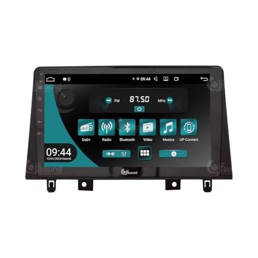 JF Sound - Autoradio Android JF-139D4-UP compatibile con DR-EVO EVO4 dal 2020 | CarPlay e Android Auto | DAB+ |10 pollici HD | Prodotto in Italia