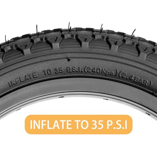 Hycline 16" Kid Bike Tire: 16x2.125 Inch (57-305 mm) Folding Replacement Puncture-Resistant Bicycle Tires-Compatible with BMX, MTB Mountain Bike and Kids Children Racing - image 8