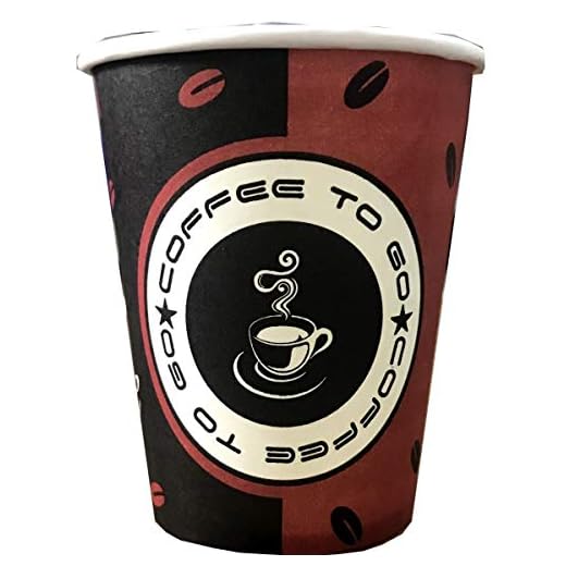 Protector de pantalla Trendsky taza de 200 ml de papel desechable con diseño de vaso de cartón para tazas de café de to go 0, 2l