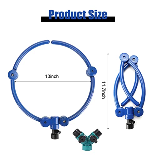 360° Tree Water System Tree Watering Ring Flower Sprinkler Garden Watering Circle Irrigation System For New Tree Outdoor Plants Raised Garden Beds Shrubs Plants, Flower Beds 2Pcs #TOP2