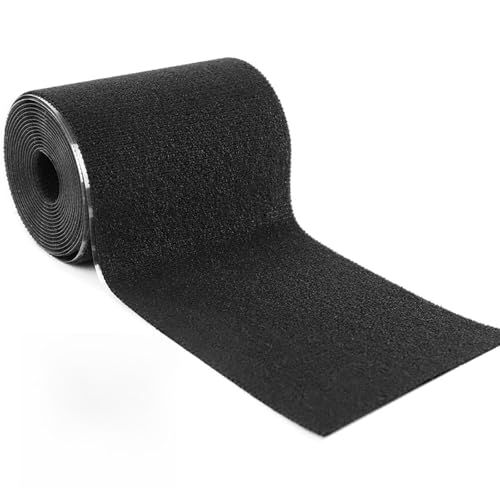 LIUYIDM Tissu Autocollant Reparation 10 cm * 1,6 m Tissu Imperméable Autocollant Nylon Bande Thermocollante Adhesif pour Meuble, Utilisé pour Rréparer Les Vêtements, Les Patchs de Canapé Noir