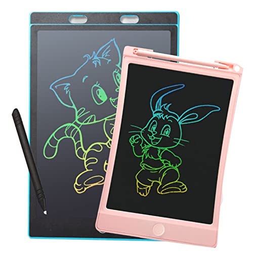 2 Pack Lcd Writing Tablet For Kids - Colorful Screen Drawing Board Doodle Scribbler Pad Learning Educational Toy - Gift For 3-6 Years Old Boy Girl Toddlers(8.5Inch/12Inch) #TOP15