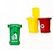 Nunkitoy Trash Can Toy,Garbage Truck's Trash Cans, Mini Curbside Vehicle Garbage Bin Trashcan Great for Kids Toddlers (2 Inches)