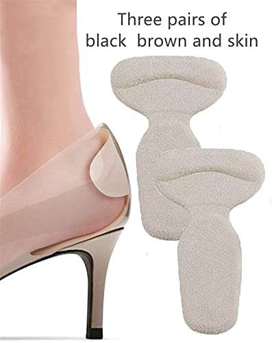 Image of Purastep 6pcs Shoe Insole Reusable Soft Shoe Inserts Heel Cushion Pads Self-Adhesive Foot Care Protector Grips Liners Loose Shoes - Heel Pain Relief Bunion Callus Blisters for Men & Women - 3 Pairs