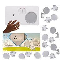 S&D Plug Socket Covers UK Plastic Outlet Plug Covers for sockets UK Protector Baby Secutity Shock Prevention,Child Safe Child Proof, Easy Install,