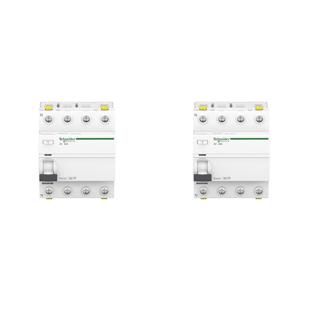 Disjoncteur différentiel 4P 40A 30mA immunité Type A Blanc
