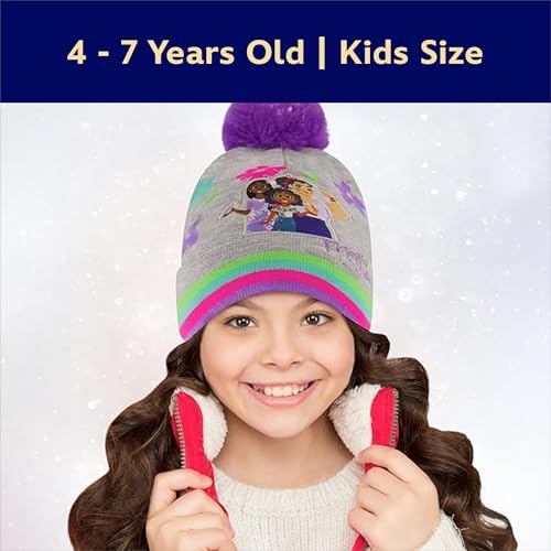 Disney girls Toddler Winter Hat and Mittens Set Ages 2-4 Or Encanto Hat and Kids Gloves Set for Ages 4-74
