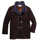  Dolce & Gabbana JUNIOR Jungen Lederjacke Braun L44330-OL9NN-M0955, Alter:10Jahre