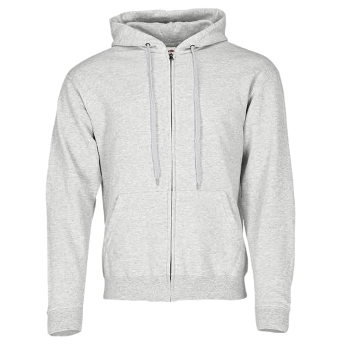 Fruit of the Loom - Hooded Sweat Jacket - Modell 2013 M,Heather Grey
