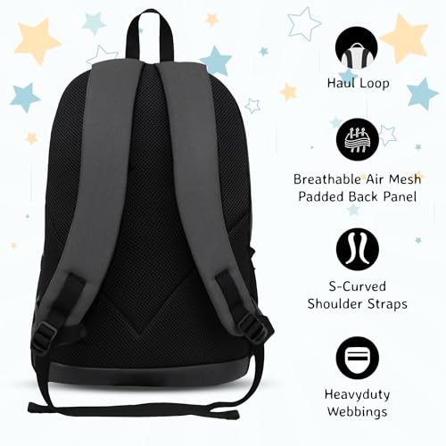 Image of F Gear Spacewalker Dark Grey 21 L Backpack|For Primary School|Tuition|College|Picnic Outing Backpack|Trendy & Stylish |Best Bags For Everyday Use For Girls Boys Kids Adults Men & Women|Gifting Bag