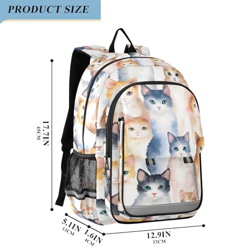 Sac à dos chat mignon pour l'école et le collège au quotidien