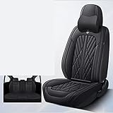Fundas Asientos Coche Fácil de instalar：Tómate unos minutos para instalarla con correas elásticas y hebillas de liberación rápida, cierres de velcro y botones. Las fundas de los asientos traseros se pueden ajustar con cierre de velcro