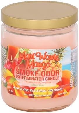 Smoke Odor Exterminator 13oz Jar Candle, Maui Wowie Mango