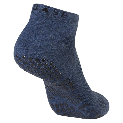 Image of Base 33 Low Rise Grip Socks - Pilates Socks with Non-Slip Grips, Arch Band Support, Wear for Yoga, Barre, Martial Arts