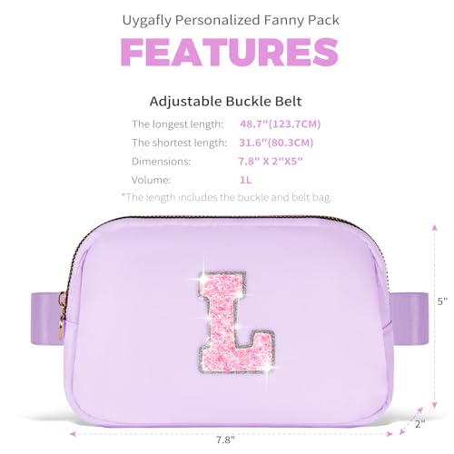 Image of Uygafly Gift for Teen Girls Kids Daughter Her - Birthday Gifts for 3 4 5 6 7 8 9 10 11 12 13 Year Old Girls,Fanny Pack Crossbody Bag Purse Belt Bag Cute Trendy Stuff | Lavender,L
