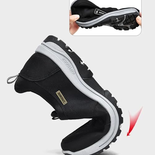 Ideacloth Shoes for Men, Comfortable Waterproof Orthopedic Walking Shoes, Casual Slip-On Hiking Shoe Anti-Slip 5