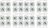 TESMED 16 Elettrodi (50x50 mm) di qualità Superiore, Compatibili con Tutte Le Marche di Elettrostimolatori con Cavetti a Spinotto da 2 mm, Non Necessitano di Gel (Confezione da 2)
