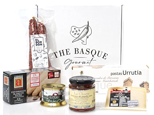 THE BASQUE gourmet - Cesta Navidad Regalo - Lotes Gourmet para Regalar de Productores Artesanos del Pais Vasco. LOTE 1