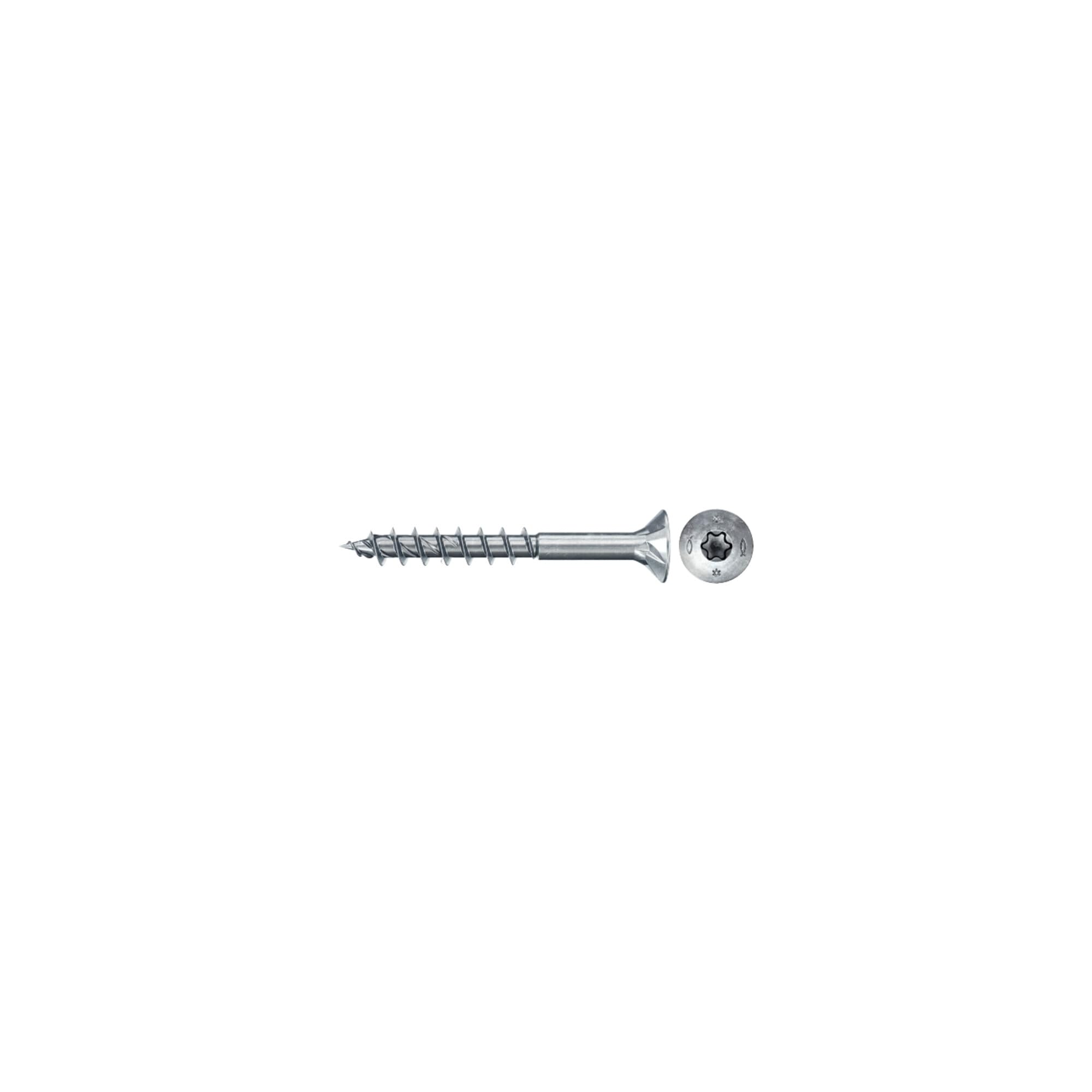 fischer PowerFast II CTP 3,5 x 35, Spanplattenschraube (200 Stk.) mit Teilgewinde, Senkkopfschraube mit Innenstern, Schraube für Holzverarbeitung, reduziert Einschraubwiderstand & Einschraubzeit
