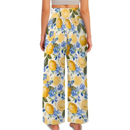 Casual Pants Women Wide Leg Dress Pants High Waisted Loose Fit Work Travel Trousers with Pockets S-3XL2