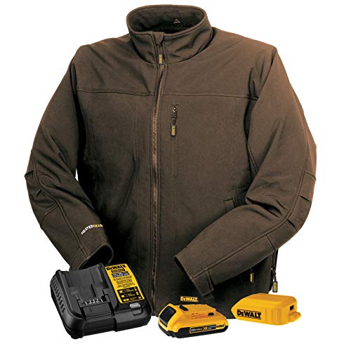 DEWALT DCHJ060A Heated Soft Shell Jacket Kit with 2.0Ah Battery and Charger