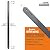 HAINA Wang AAMA-2604 Standard Deck Balusters Aluminum for Deck Railing Porch (Straight/50PC, Black-29.5")