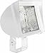 RAB Lighting FXLH250TPSQW Flexflood Pulse Start Metal Halide Floodlight with Trunnion mounting Bracket, ED28 Type, Aluminum, 250W Power, 22500 Lumens, 120/208/240/277V, CWA-HPF QT Ballast, White