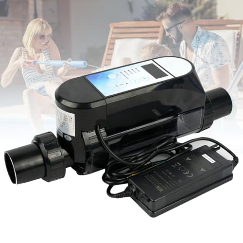 Sistema de clorador de piscina de agua salada, Wi-Fi integrado y control remoto por aplicación, panel digital, generador de cloro electrolítico de 4 g/h
