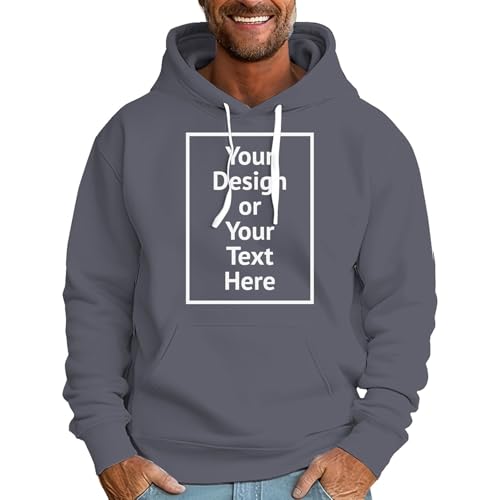 Mens Hoodies Pullover Lightweight Casual Sweatshirts Loose Fit Fall Winter Solid Color Hooded Tops with Pocket3