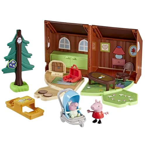 Peppa Pig chalet aventura casa plegable que soluciona el desorden en el cuarto