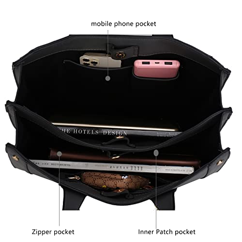 MKF Collection Tote Bag for Women, Vegan Leather Top-Handle Shoulder bag Purse Tote Satchel Handbag 5