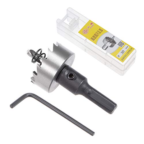 sourcingmap 30mm HSS Drill Bit Hole Saw for Stainless Steel Metal Alloy Wood, 30x15mm - Image 4