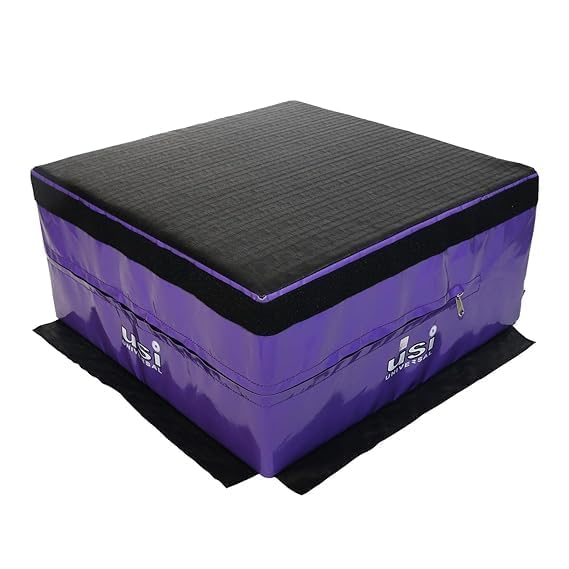 USI UNIVERSAL THE UNBEATABLE Soft Plyo Box, SPB18 Jump Training & Conditioning-Plyo Jump Box for Jump Training Fitness Workout Exercise (Size 61x61x45cm)