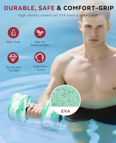 HAPBEAR 3-in-1 Adjustable Water Weights for Pool Exercise, Dumbbell&Barbell - image 3