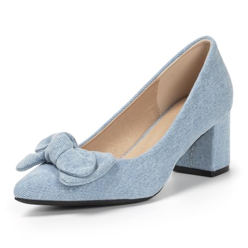Escarpins en denim confortables pour en finir avec les douleurs aux pieds au bureau