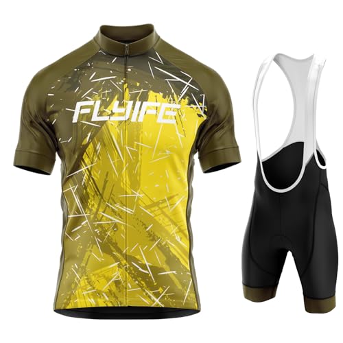 Maillot Cycliste Homme Manche Courte et Short Cycliste Gel 9D TYP-7