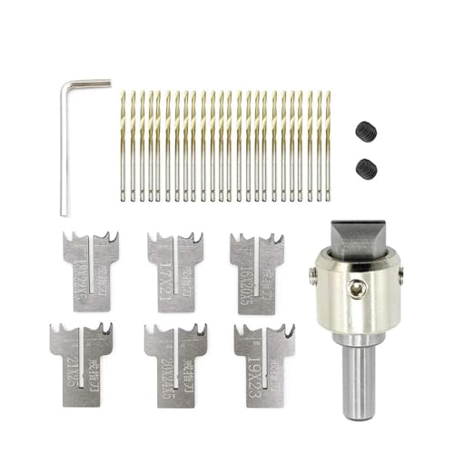 30 PCS Ring Drill Bit Set 16-21 mm Blades Wooden Ring Maker Steel...