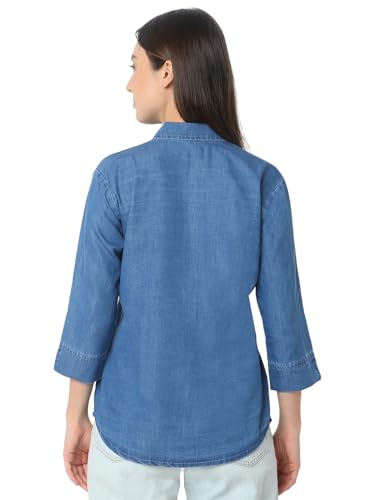 Image of Smarty Pants Women's Denim Formal Shirt.