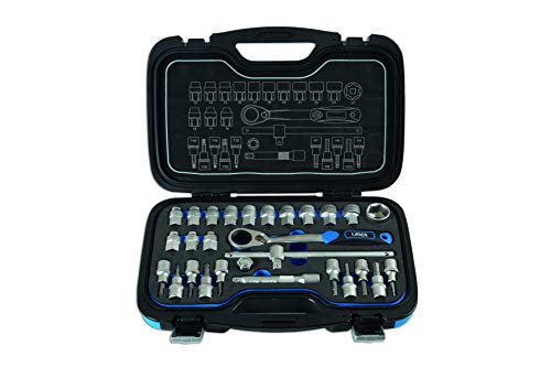 Laser 7054 Go 'Thru Socket Set, Multi-Colour, 1/2-Inch, Set of 28 Pieces