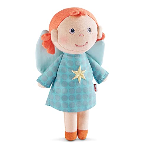 Image of HABA Guardian Angel Mini Doll Mara - Tiny 6" Doll with Red Hair and Angel Wings