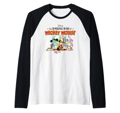 T-shirt Mickey Mouse Disney baseball raglan vintage Starlight Nights