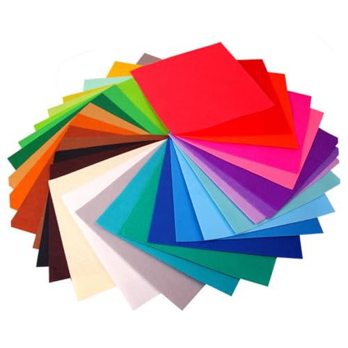 NUOBESTY DIY Felt Cut Sheets 30x30cm Nonwoven Fabric Remnants Precut Fabric for Quilting - Image 6