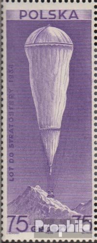 Colección Prophila Polonia 329 sello usado de 1938 sobre el espacio y vuelo estratosférico